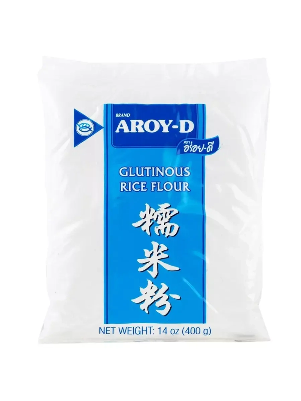 Рисовая клейкая мука без глютена, Рисовая мука Aroy-D (2кг)