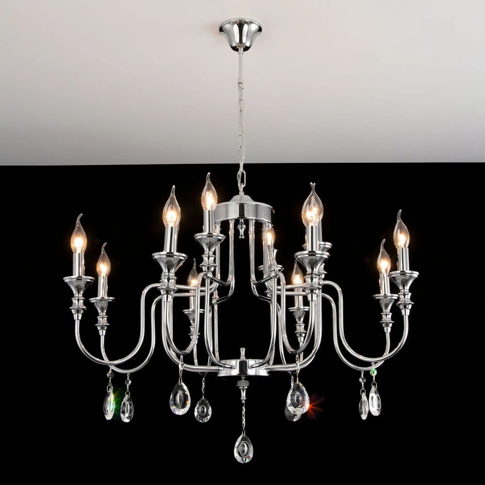 Citilux Рига CL437221 Люстра подвесная Хром