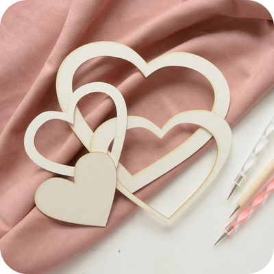 Заготовка для тиснения "Сердце" размер в ассортименте