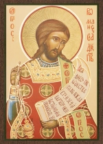 Икона "Роман Сладкопевец" 6х9 на МДФ-6