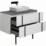 Тумба с раковиной Allen Brau Reality 100 1.32007.WM белый матовый