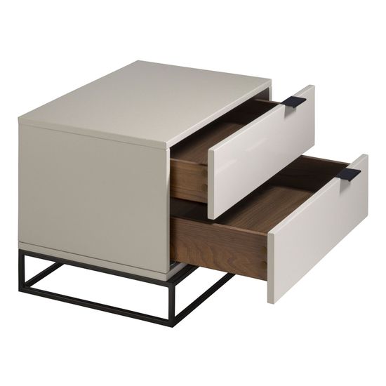 Прикроватная тумбочка Estetico CP1406-H /7004 жемчужно-серая