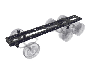 Truck chassis in 1/14 scale