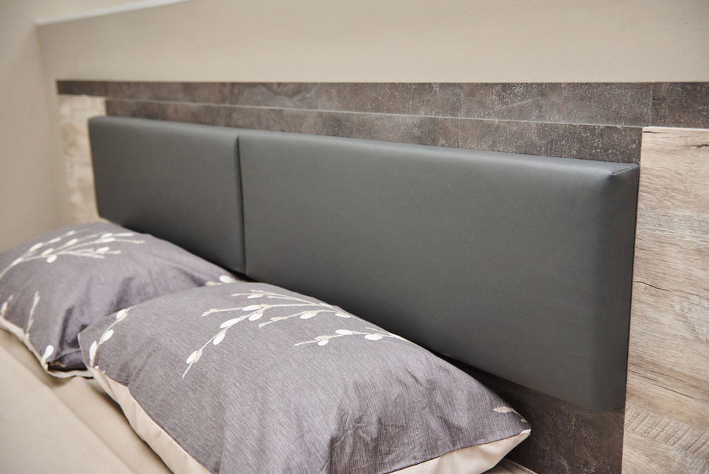 Кровать с настилом Клео Дуб Юкон/Ателье темное 1600