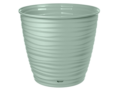 Горшок цветочный Saffron 1,5л с поддоном (светло-зеленый)