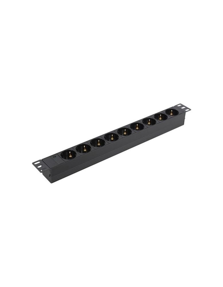 Exegate EX280847RUS Блок розеток ExeGate ServerPro PDU-19H901 Al-9S-C14, 19&quot;,1U,алюм, 9Schuko, С14