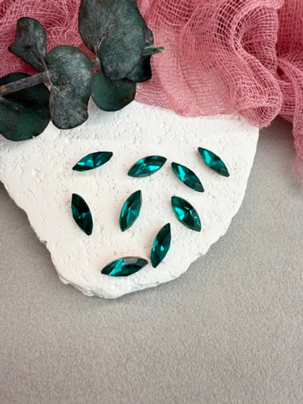 Наветт Navette 15*7 мм, Blue zircon