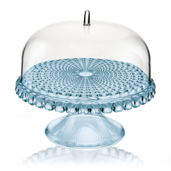 Блюдо для торта с крышкой, tiffany, ?30 см, голубое