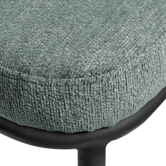 Стул Arvo серо-зеленый шенилл с черными ножками