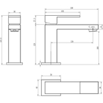 Смеситель для раковины Boheme Qubic 471-CB Copper Brushed