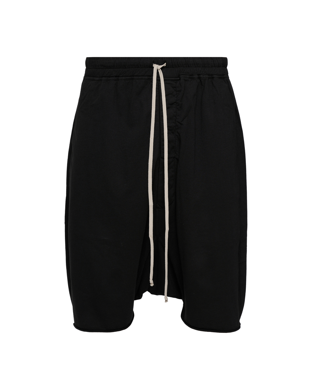 RICK OWENS DRKSHDW ШОРТЫ ЧЕРНЫЕ HOLLYWOOD DRAWSTRING PODS RNP