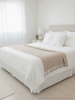 Плед-покрывало из хлопка Berlino, цвет Какао