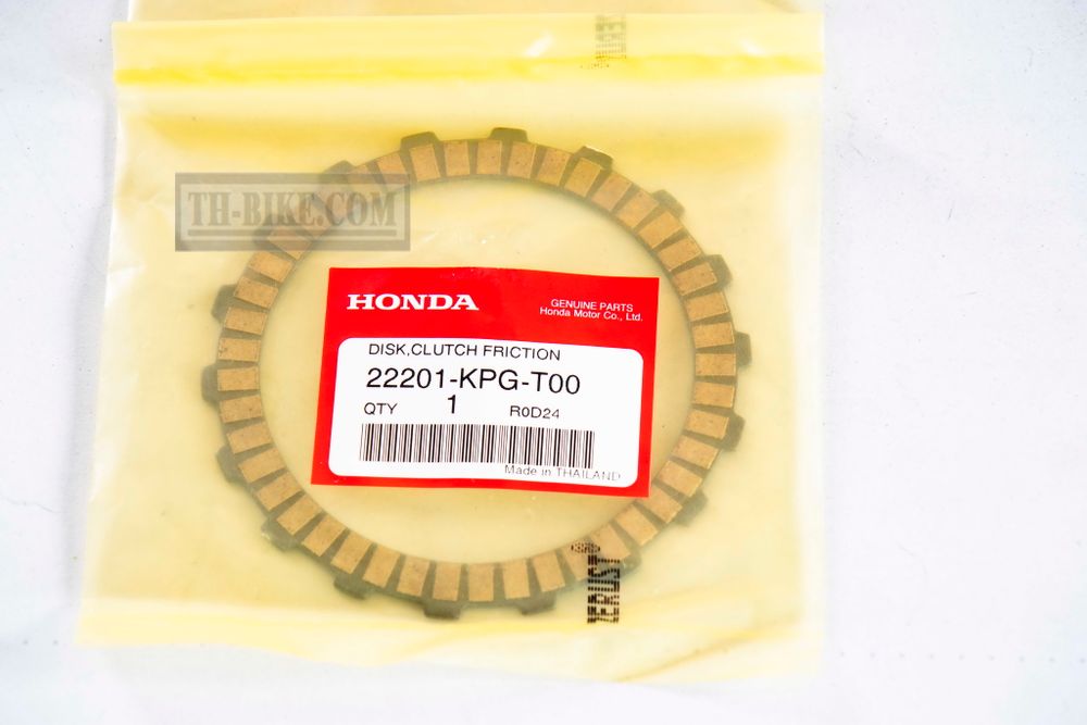 22201-KPG-T00. DISK, CLUTCH FRICTION. OEM Honda MSX125 (Grom) 2013-2016