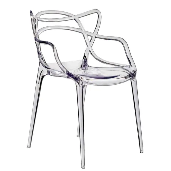 Комплект из 4 стульев Masters, прозрачный