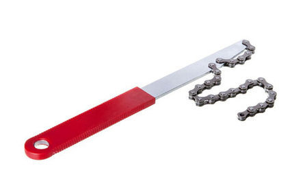 Ключ TRIX "хлыст", для снятия трещоток и кассет, красно-серебристый