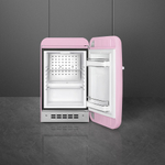 Минихолодильник без морозилки розовый Smeg FAB5RPK5 внутри
