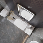 Зеркало MIXLINE "Мальта-лофт" 600*800 (ШВ) сенсорный выключатель, пластиковая рама