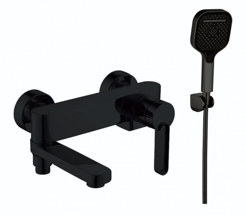 083531-C Смеситель од. для ванны кор. (ЧЕРНЫЙ) ViEiR (10/1шт)