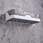 Полка многофункциональная прямая черн-проз/бел