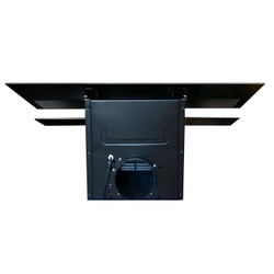 Вытяжка наклонная HKH-503 Ginzzu черное стекло, 90см, 650м3/час