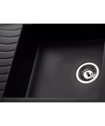 Кухонная мойка Kuppersberg MILA 1B1D BLACK METALLIC фото 3
