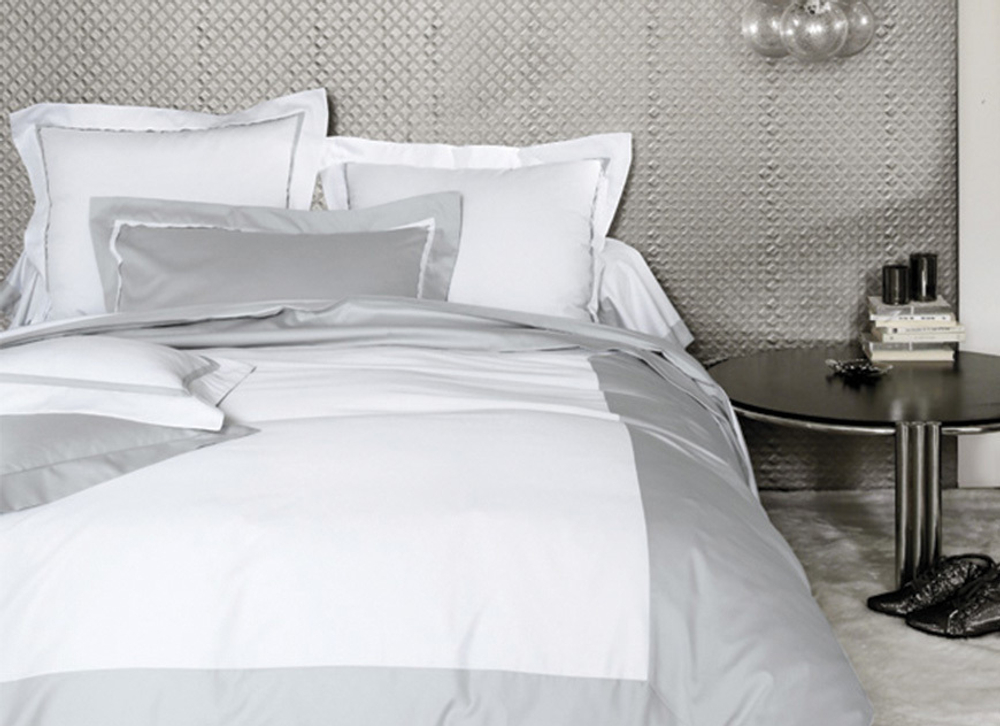 Постельное белье 2 спальное евро макси Blanc des Vosges Amboise Metal