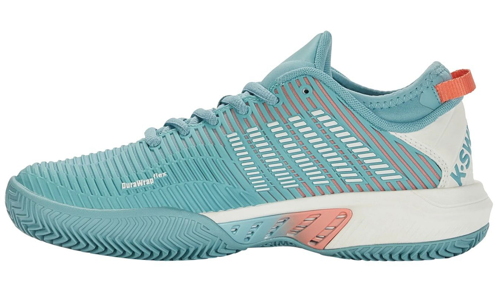 Женские теннисные кроссовки K-Swiss Hypercourt Supreme HB - nile blue/blanc de blanc/desert flower