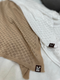 Плед "Плетёное облачко" 100*100