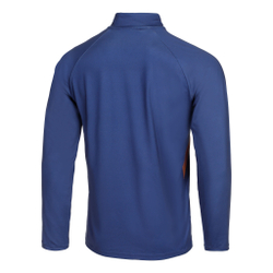 Мужское теннисное поло Quiet Please Retro Stripe Long Sleeve Men - Blue