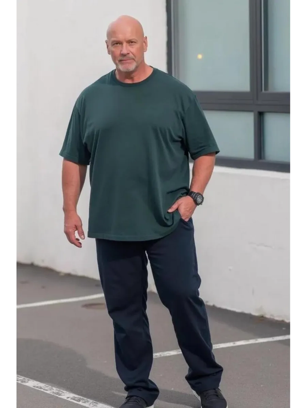 футболка оверсайз базовая больших размеров