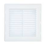 Решётка вентиляционная в рамке с москитной сеткой 162х162 мм Люкс