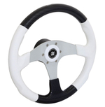 Рулевое колесо "Evolution", белый обод с карбоновыми вставками. (10016468)