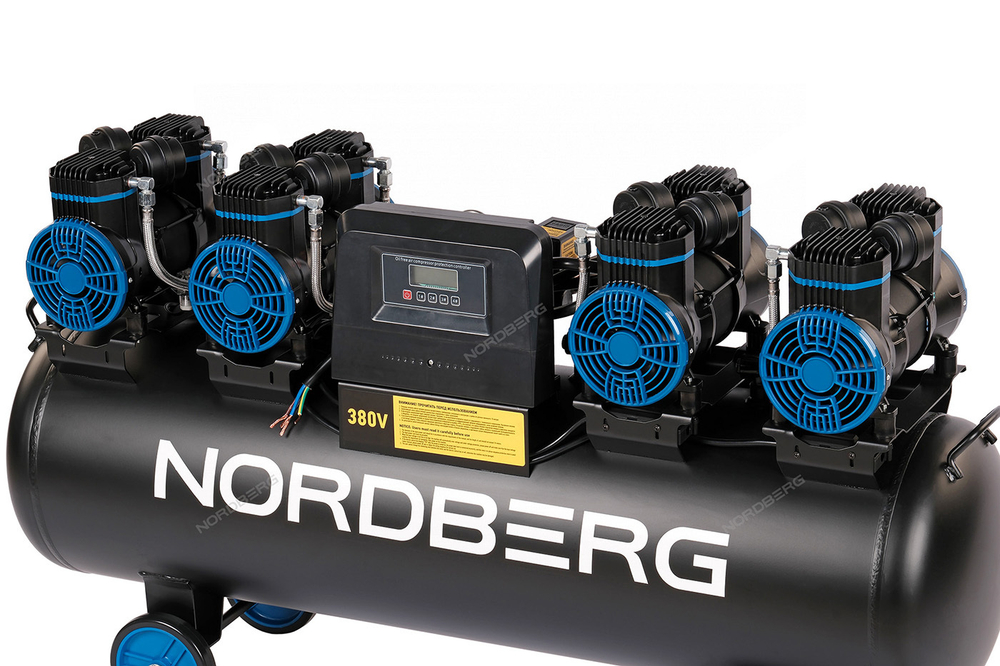 NORDBERG (NCEO120/1000) Компрессор безмасляный 380 В, ресивер 120 л, 1000 л/мин