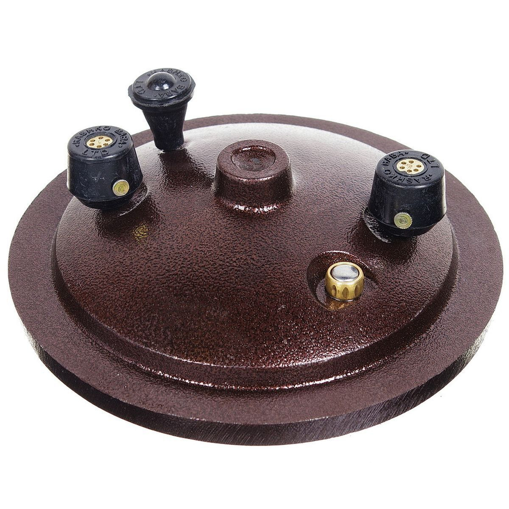 Казан афганский алюминий, 10 л, с крыш, с ручками, двухцветный, adr10