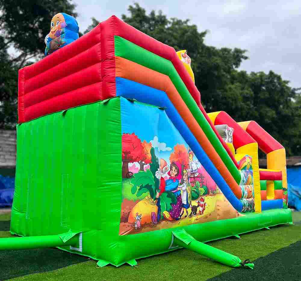 Коммерческий надувной батут «Добрая русская сказка 5», 8*4*5 м