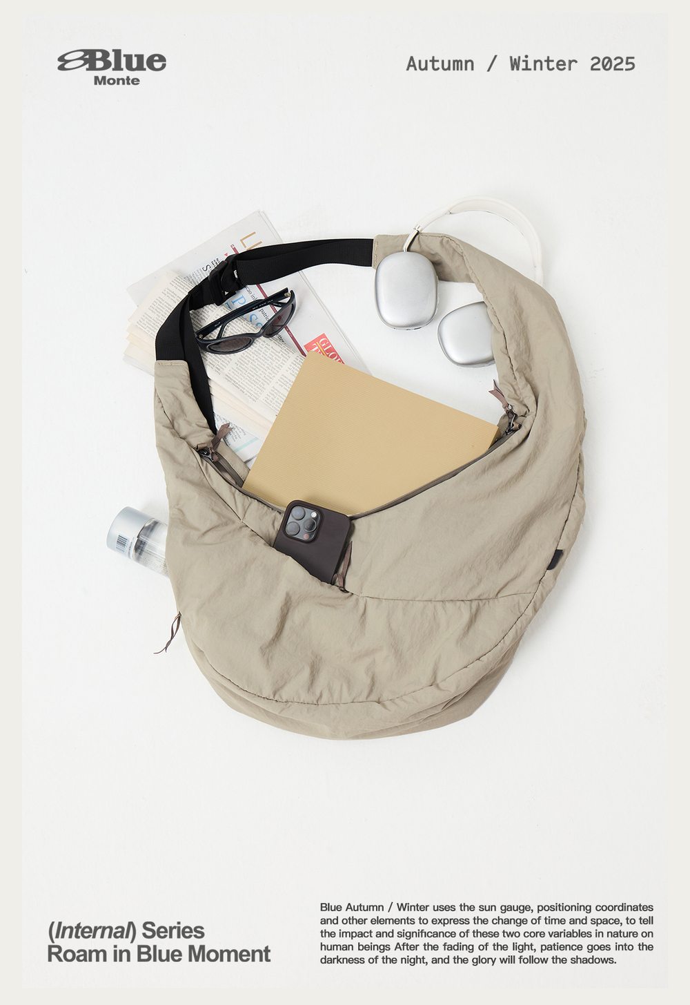 Сумка Nothomme Blue Lightweight Urban Crossbody Shoulder Bag