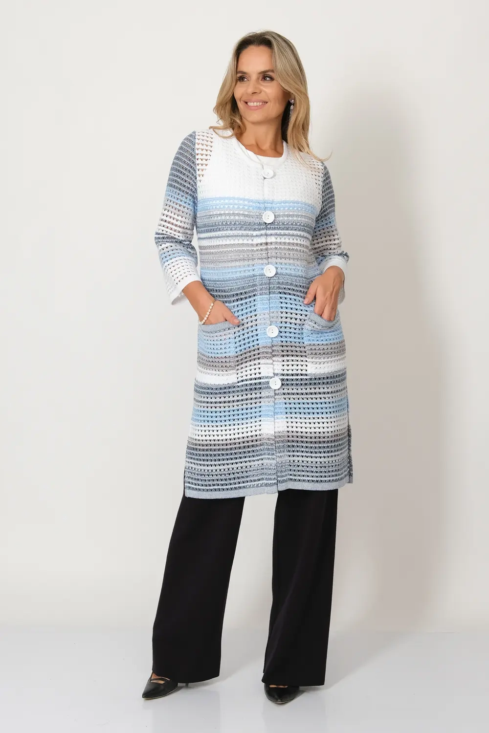 Кардиган М 3349/джинс