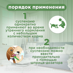Суспензия для лечения и профилактики глистов АВЗ Фебтал-комбо для щенков крупных и средних пород, 10 мл