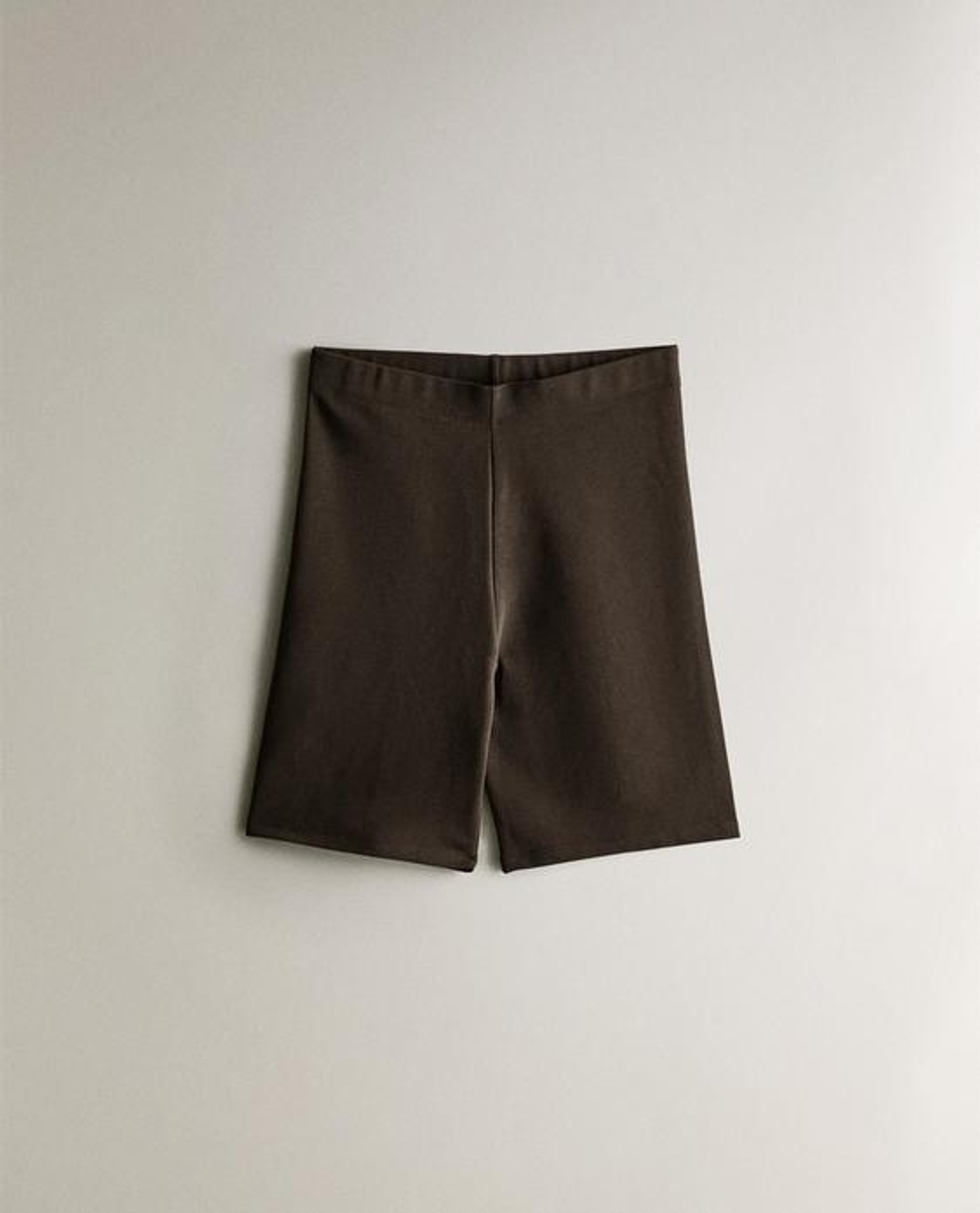 ZARA HOME КОРОТКИЕ СПОРТИВНЫЕ ЛЕГИНСЫ, КОРИЧНЕВЫЙ