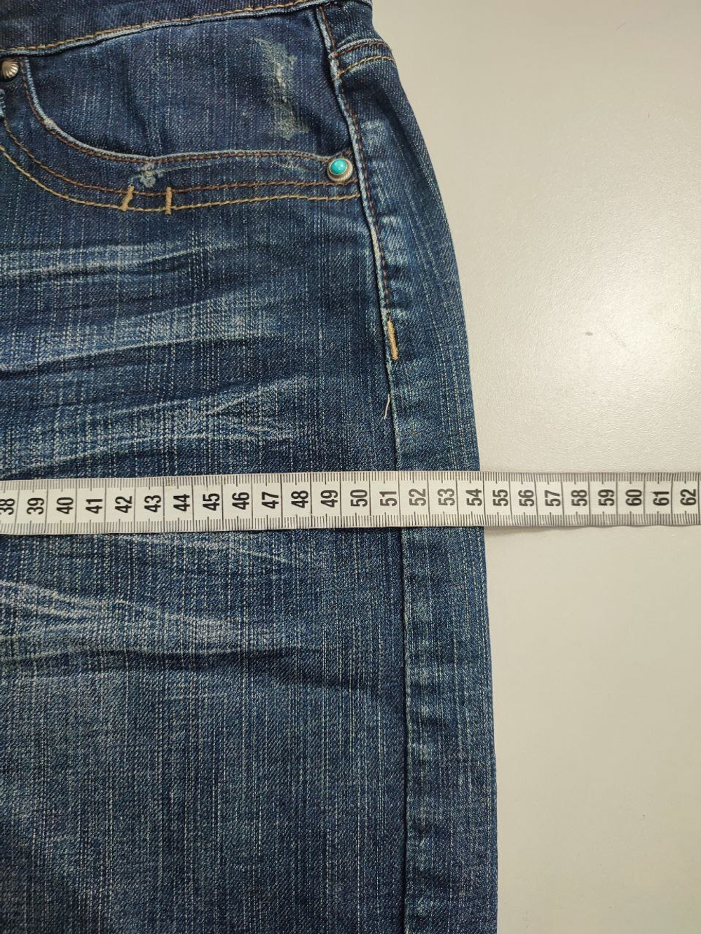 Юбка темная джинсовая 50 размер