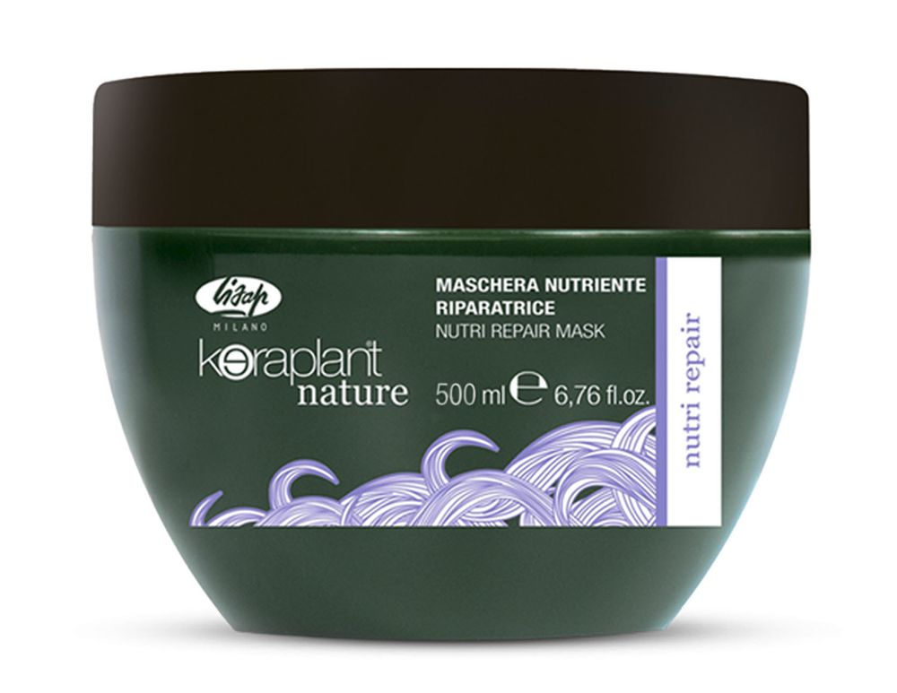 Питательная восстанавливающая маска для волос - Lisap Keraplant Nature Nutri Repair Mask 500 мл