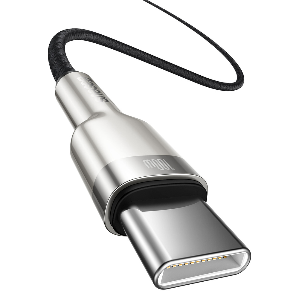 USB-C Кабель Baseus Cafule Metal Charging+Data 100W 1-2m - Black