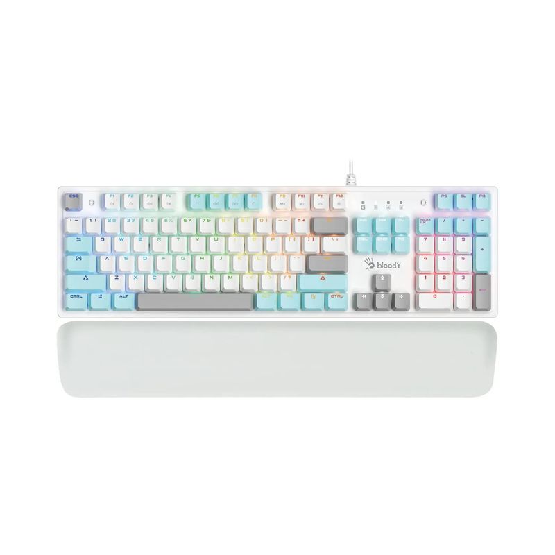 Клавиатура USB A4Tech Bloody S515R Icy White