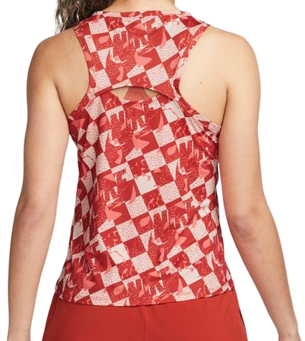 Топ теннисный Nike Court Dri-Fit Fall Victory Tank - cinnabar/black