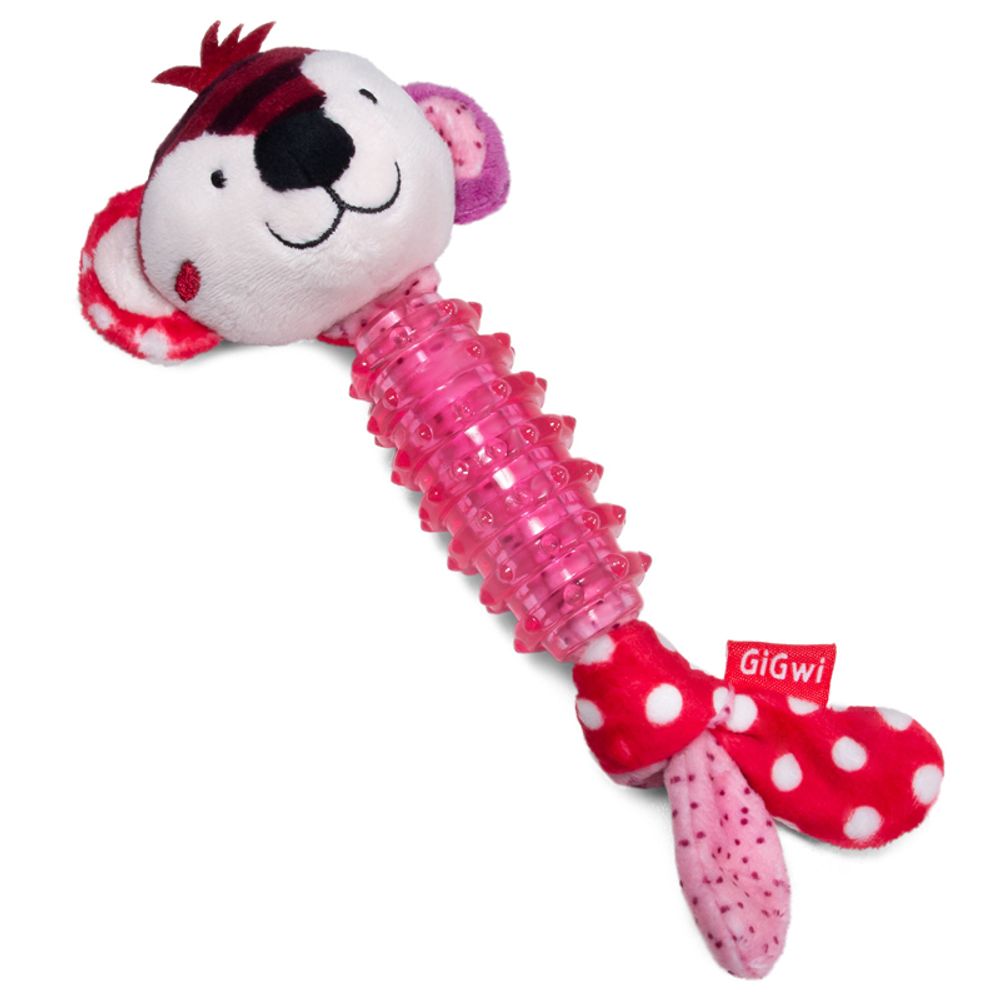 Gigwi SUPPA PUPPA игрушка для маленьких собак обезьяна с пищалкой 15 см