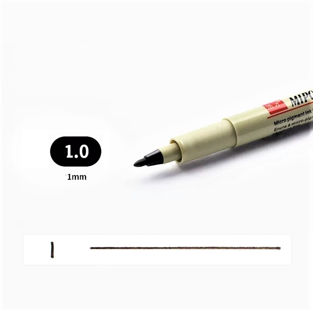 Комплект из 3-х линеров для скетчинга (в пенале)/ толщина линеров 02, 05, 1 (0,3мм; 045мм; 0,9мм)