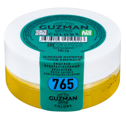 Краситель сухой водорастворимый Зелёный изумруд (765), GUZMAN, 10 г