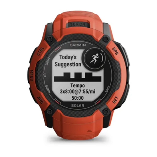 Смарт-часы Garmin Instinct 2X Solar, Flame Red 010-02805-01