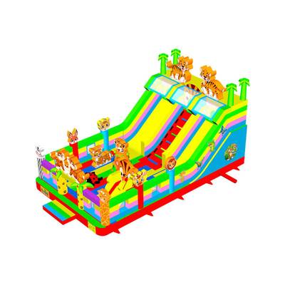 Коммерческий надувной батут «Тигриная страна 3», 10*6*5,5 м