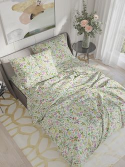 Простынь бязь Сказка "Полевые цветы" 200x215 см